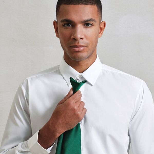 'Colours' satin clip tie Thumbnail